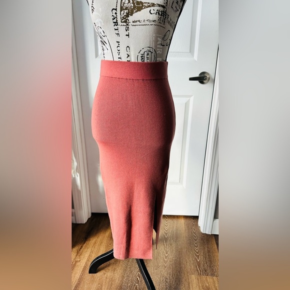 Babaton Terracotta Pencil Skirt - Picture 5 of 9